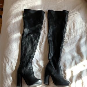Jeffrey Campbell Over the knee leather boots